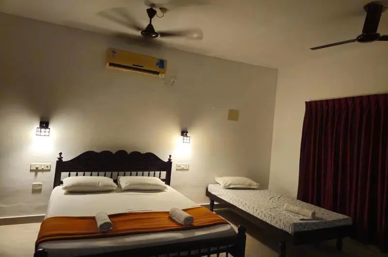 Comfortable budget friendly double bedroom accommodation at Orion Seaview Beach Resort Kovalam