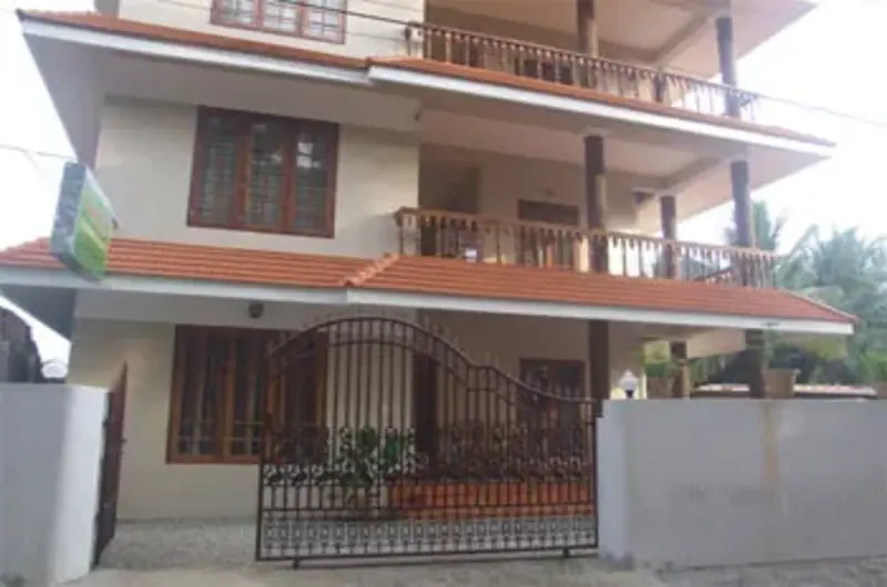 Exterior architecture and entrance of Vayalkara Seaside Resort in Kovalam Kerala