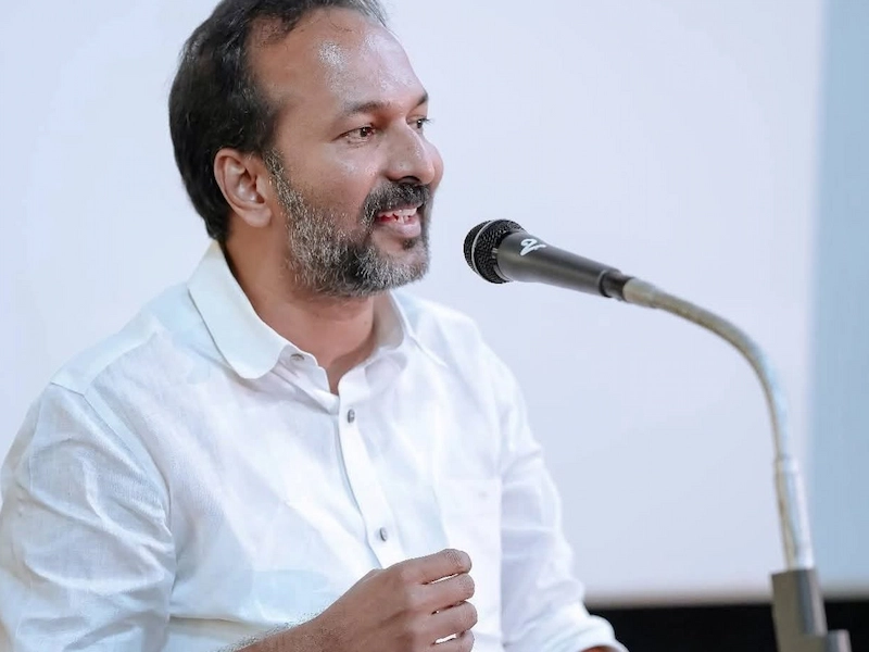 Kerala Tourism Minister speaking at press conference introducing Green Marshal destination safety team