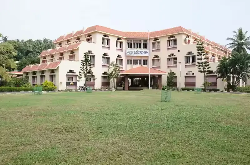 Exterior front view of the majestic Vellayani Palace building housing the College of Agriculture near Kovalam Kerala